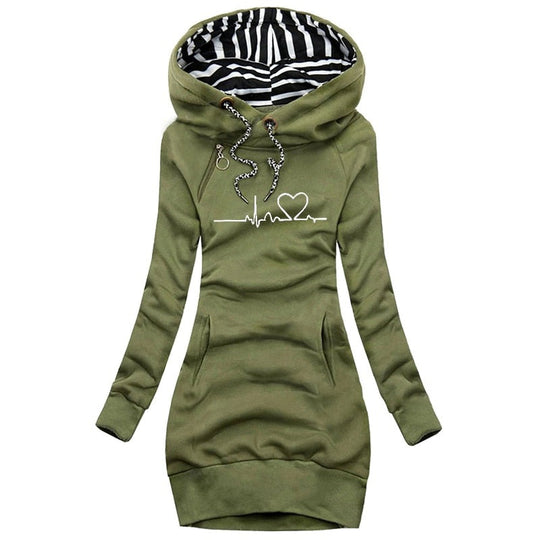 Damen Pullover Lillian Herzschlag Winter Stil 1