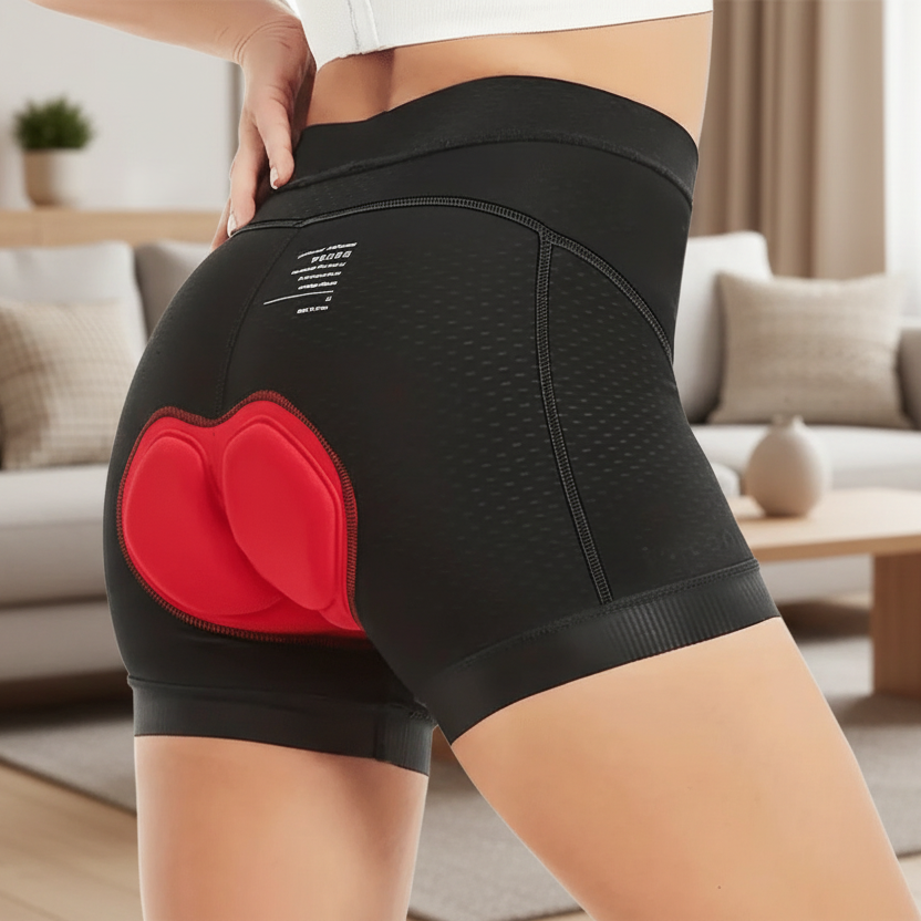 Damen Radhose Mit 4D-Gel-Polsterung Atmungsaktiv Rutschfest 0