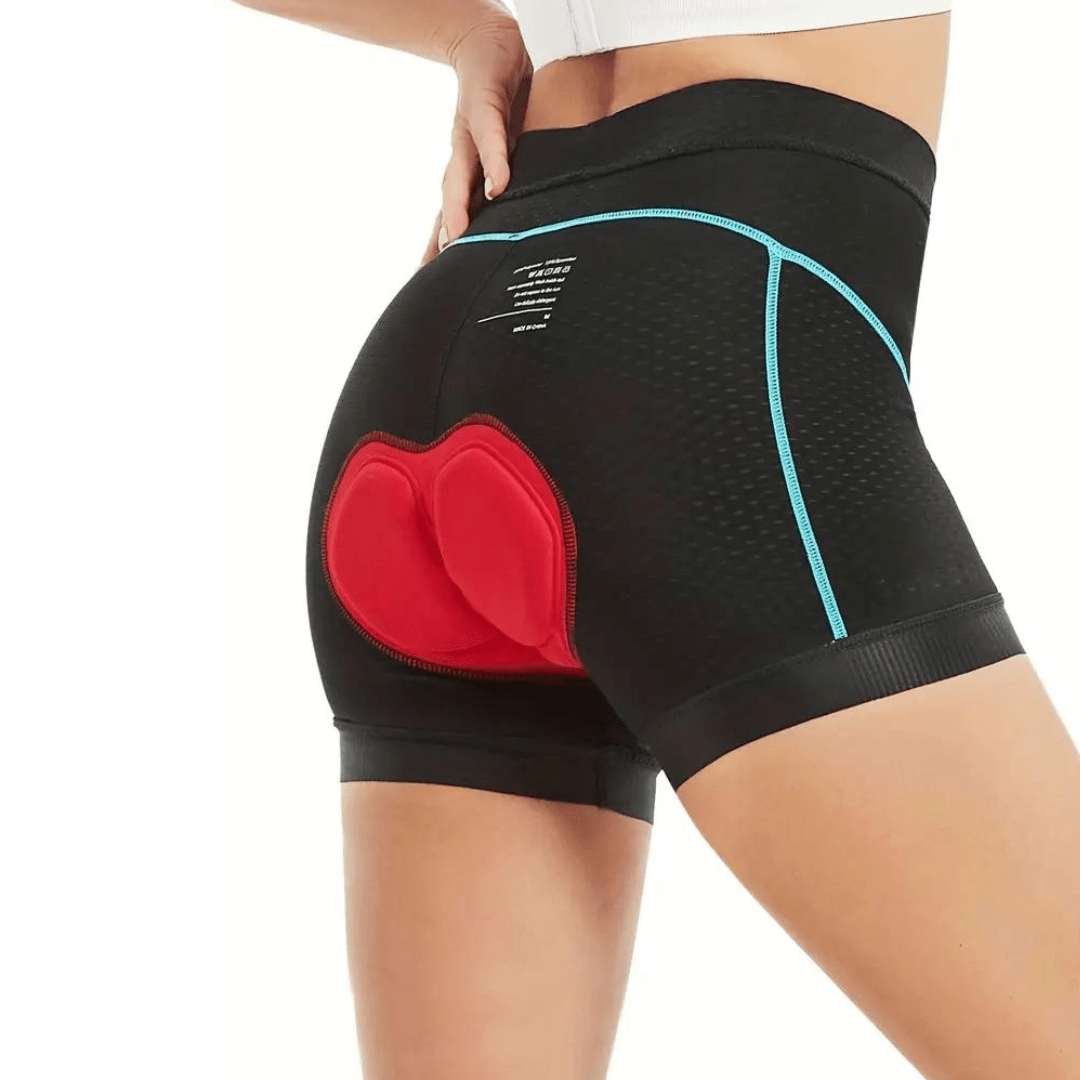 Damen Radhose Mit 4D-Gel-Polsterung Atmungsaktiv Rutschfest 4