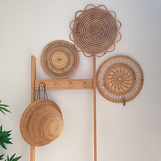 Damen Rattan Tischset Handgefertigt 1