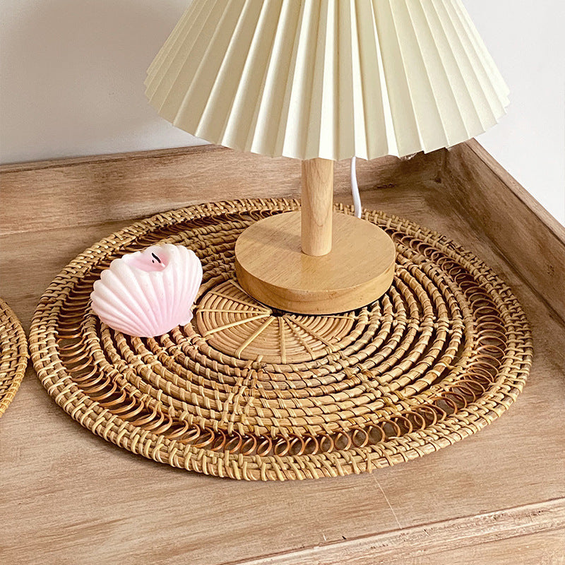 Damen Rattan Tischset Handgefertigt 4