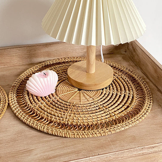 Damen Rattan Tischset Handgefertigt 4
