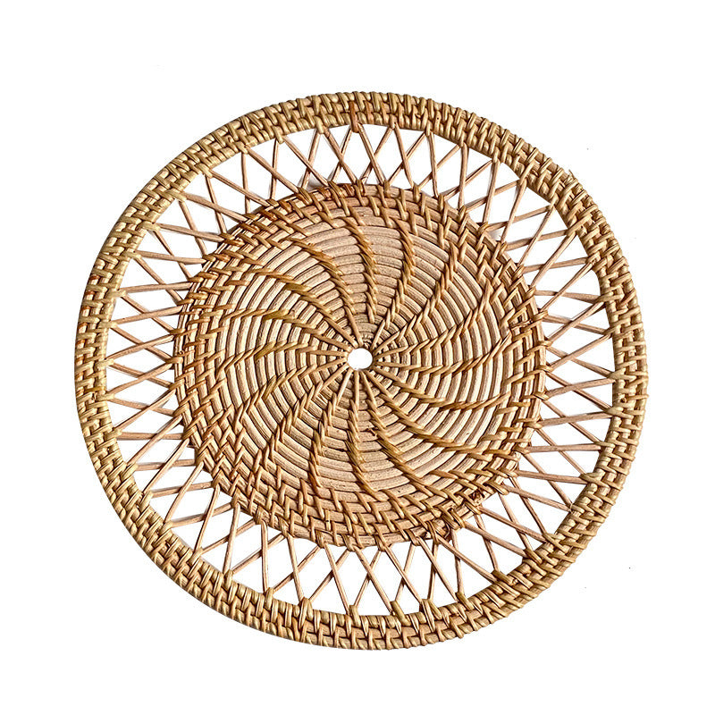 Damen Rattan Tischset Handgefertigt 5