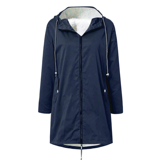 Damen Regenjacke ELSA mit verstellbarer Kapuze 4