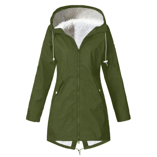 Damen Regenjacke ELSA mit verstellbarer Kapuze 6