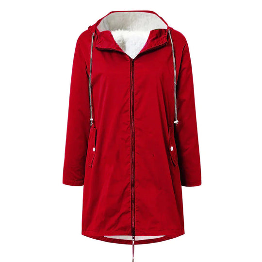 Damen Regenjacke ELSA mit verstellbarer Kapuze 8
