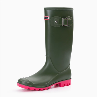 Damen Regenstiefel Hoch mit Grip-Sohle 0