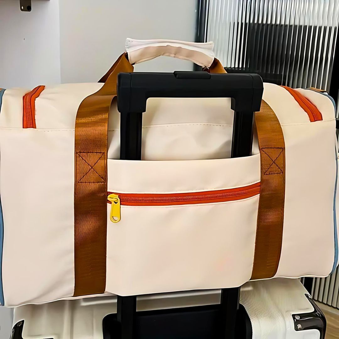 Damen Reisetasche Weekender Stilvoll Hochwertiges Material mit Fächern für Organisation 3