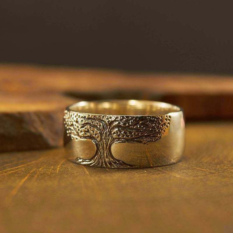 Damen Ring Lebensbaum Design 3