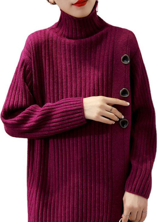 Damen Rollkragenpullover Strick für Herbst und Winter 4