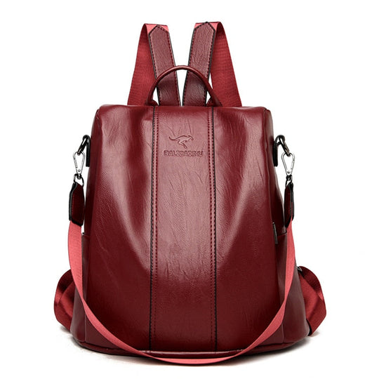 Damen Rucksack Vintage Stil Diebstahlsicher Multifunktional 2