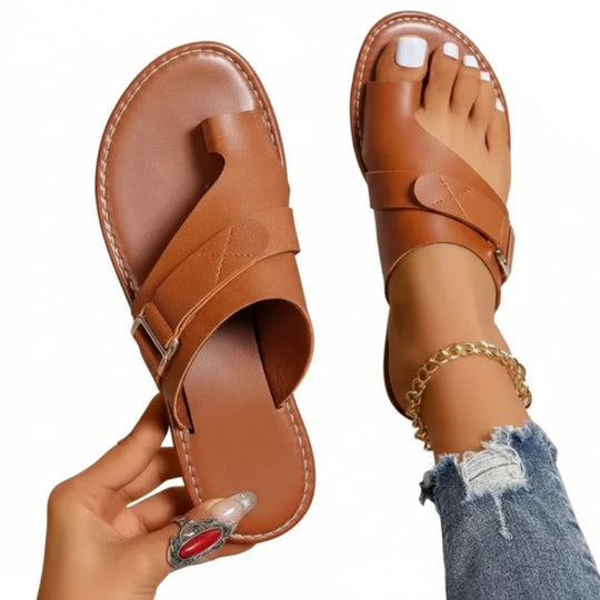 Damen Sandalen im Vintage-Stil mit Fußgewölbeunterstützung 0