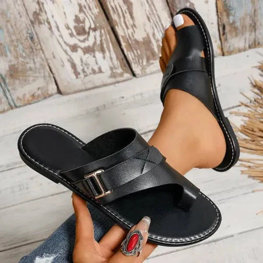 Damen Sandalen im Vintage-Stil mit Fußgewölbeunterstützung 1