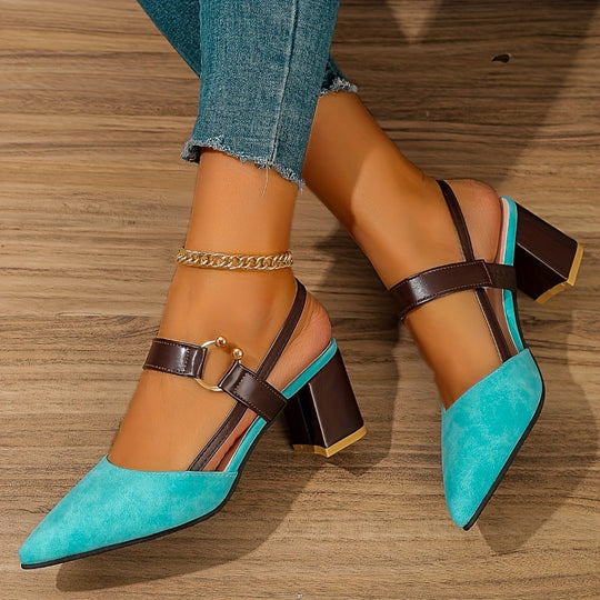 Damen Schuhe Absatz Modisch und Bequem 7