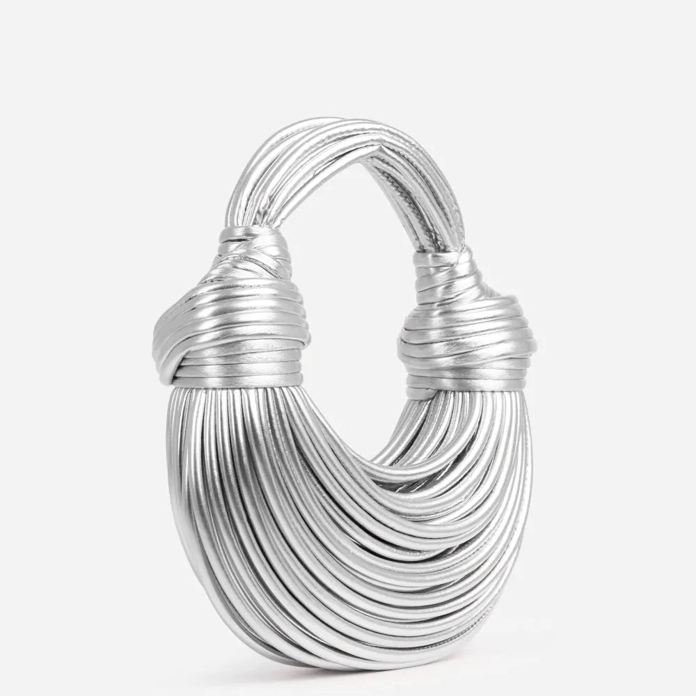 Damen Schultertasche mit Knotendetail 5