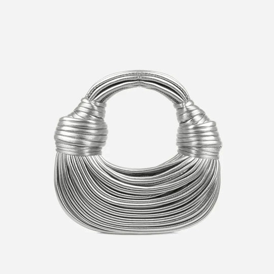 Damen Schultertasche mit Knotendetail 7