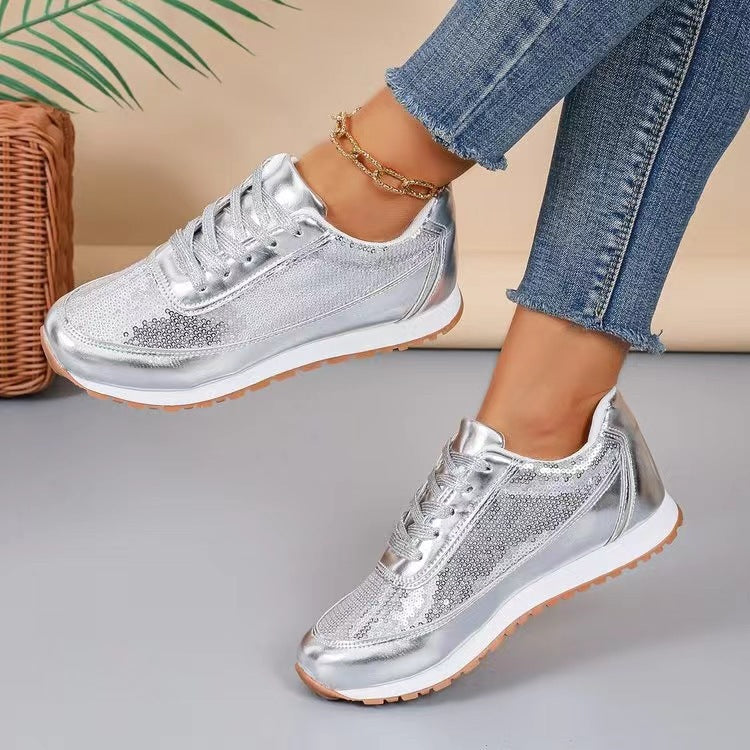 Damen Sneaker Glänzendes Design 0