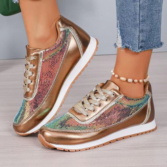 Damen Sneaker Glänzendes Design 1