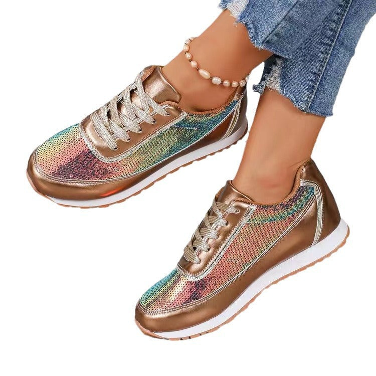 Damen Sneaker Glänzendes Design 3
