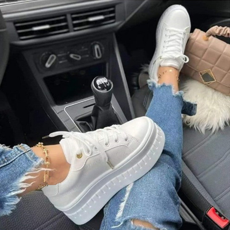 Damen Sneaker Plateau Modern und Bequem 0