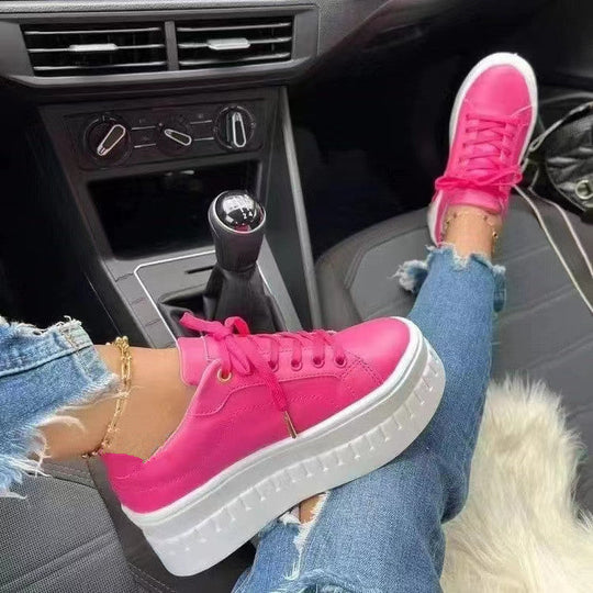 Damen Sneaker Plateau Modern und Bequem 1