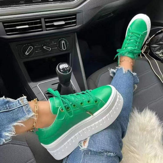 Damen Sneaker Plateau Modern und Bequem 3