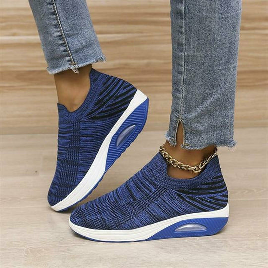 Damen Sneakers Slip-On Mesh mit Luftsohle 3