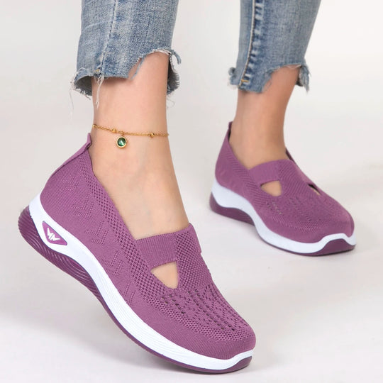 Damen Sportschuhe Atmungsaktiv Leicht Flach 6