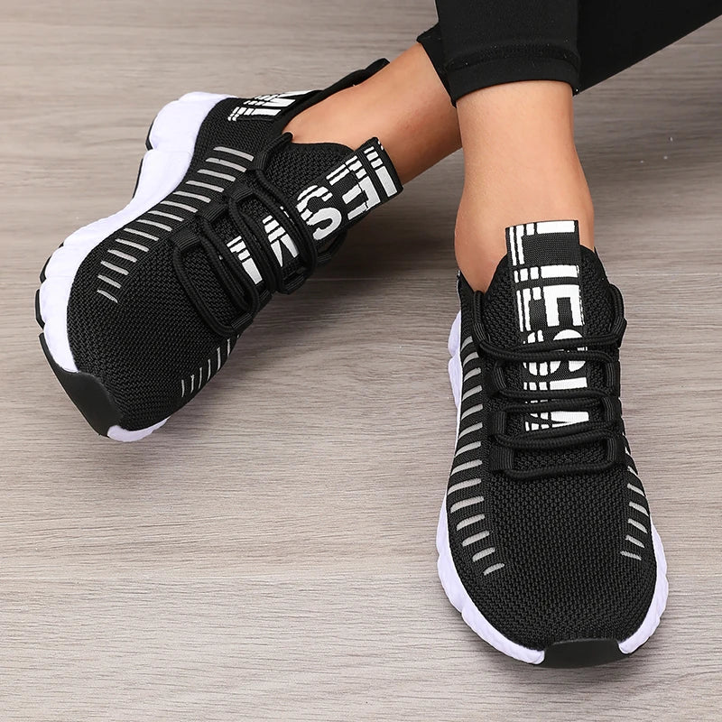 Damen Sportschuhe Atmungsaktiv Plattform Design für Outdoor Aktivitäten 10