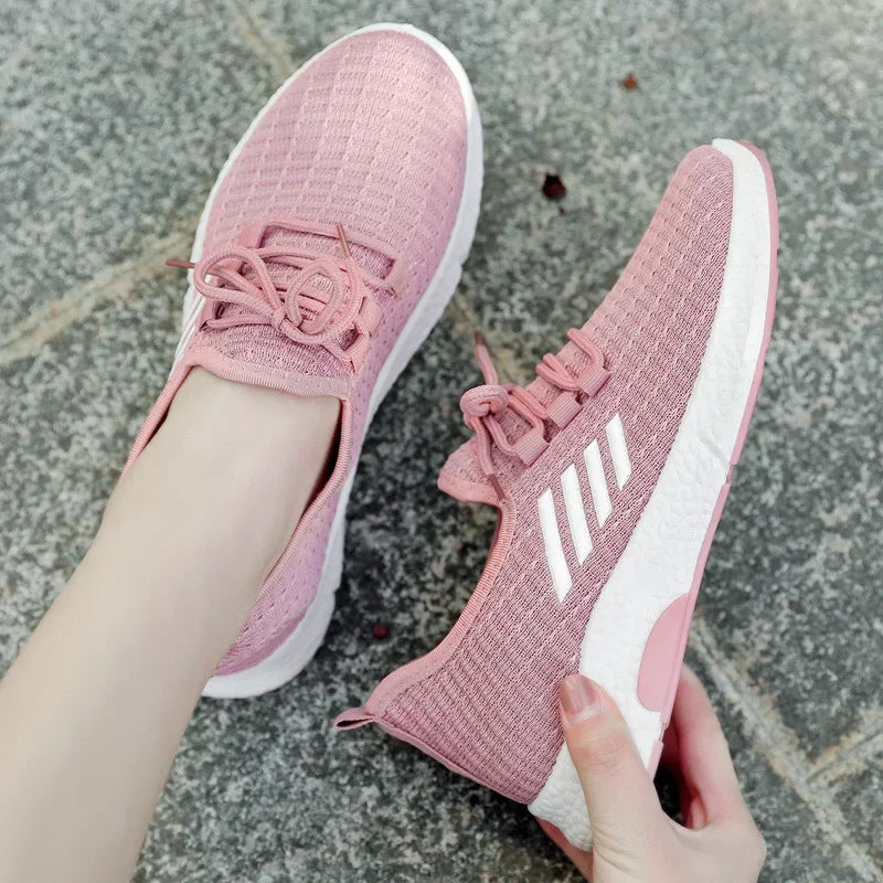 Damen Sportschuhe Mesh Leichtgewicht Laufschuhe Rutschfeste Gummisohle 1