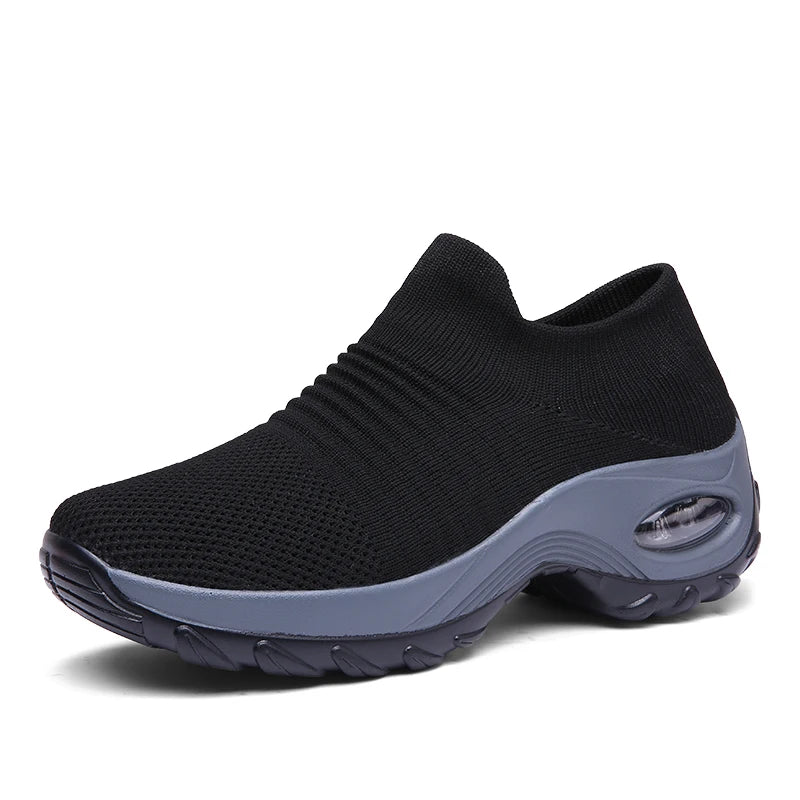 Damen Sportsocken Sneakers mit Dicke Sohle und Luftpolster 7