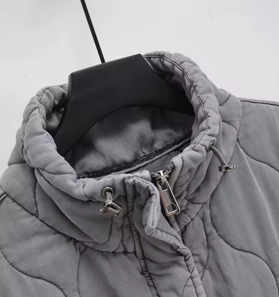 Damen Steppweste mit Stehkragen für Übergangszeiten, Ärmellos und Praktische Taschen 3