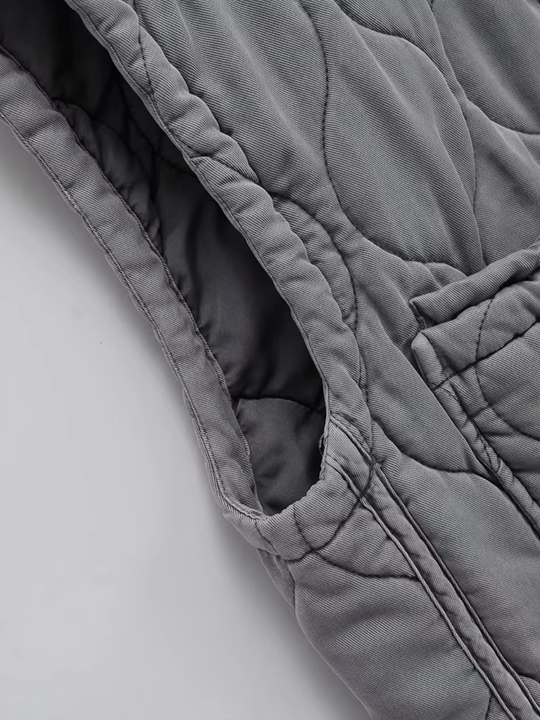 Damen Steppweste mit Stehkragen für Übergangszeiten, Ärmellos und Praktische Taschen 4