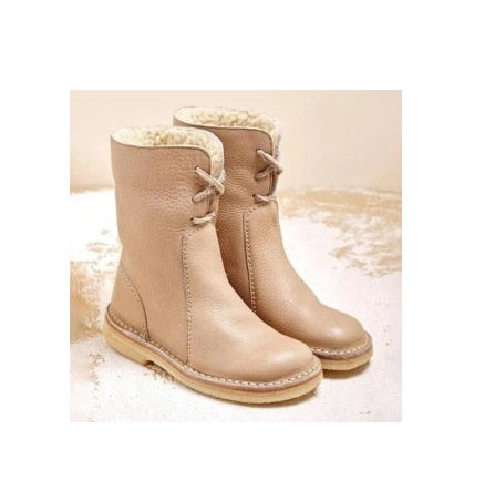 Damen Stiefel mit Wollfutter und vielseitigem Kragen 5