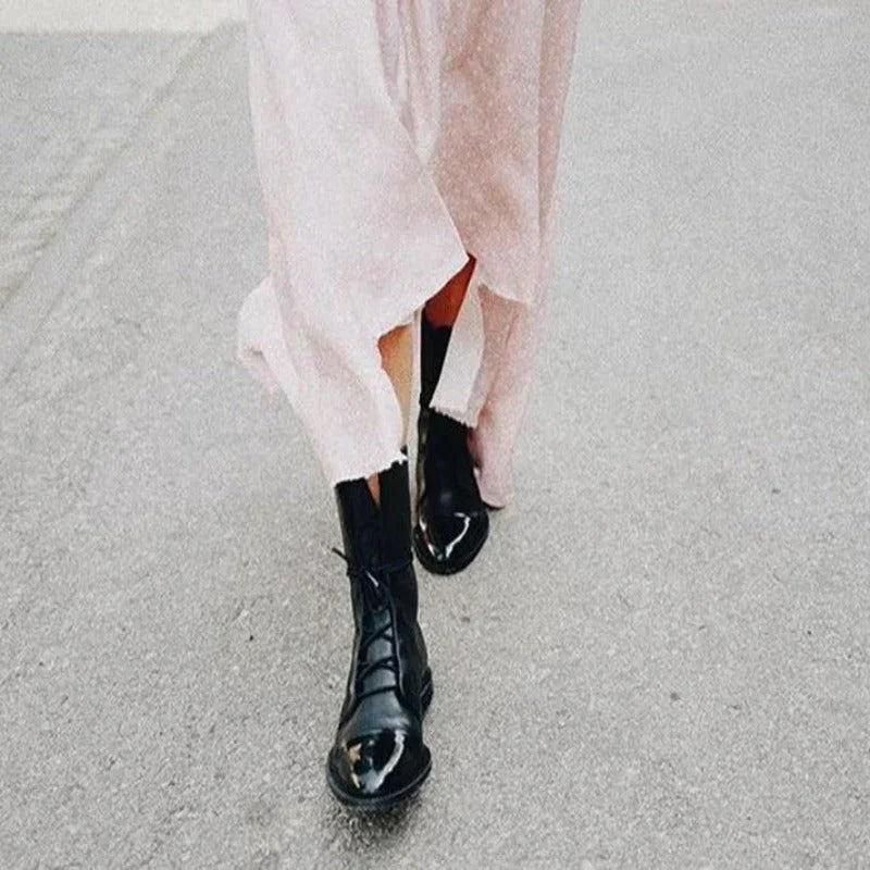 Damen Stiefeletten Klassisch Stilvoll 2