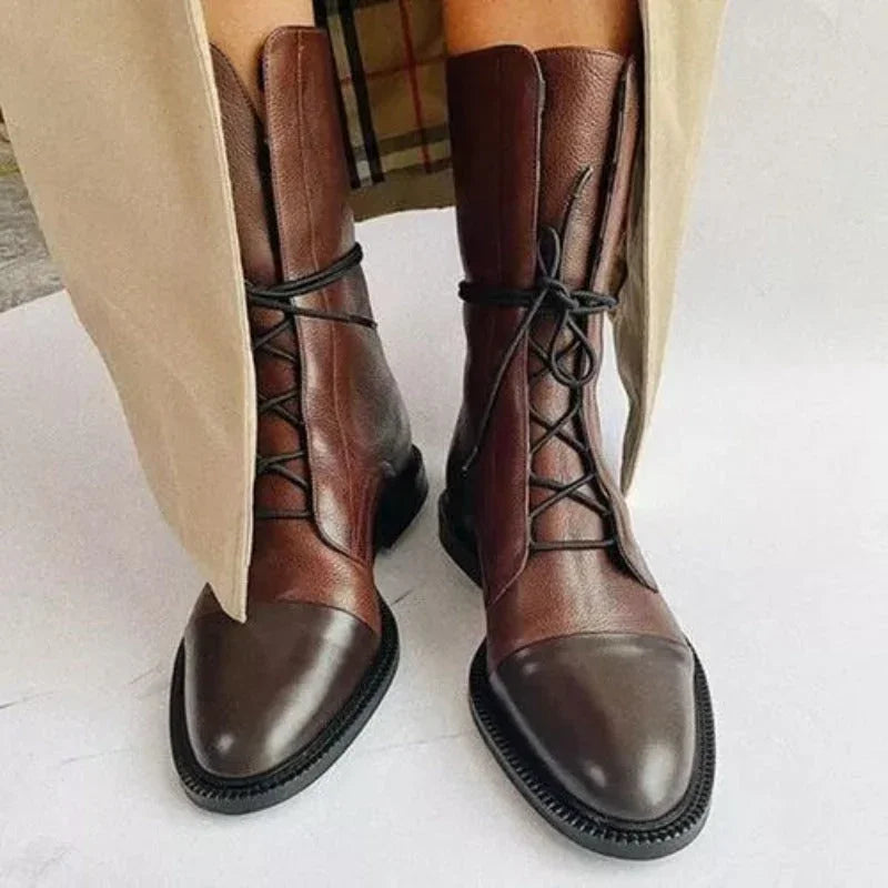 Damen Stiefeletten Klassisch Stilvoll 4