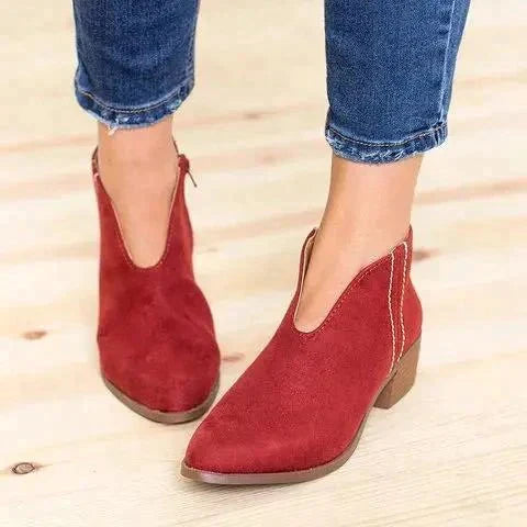 Damen Stiefeletten mit Reißverschluss 0