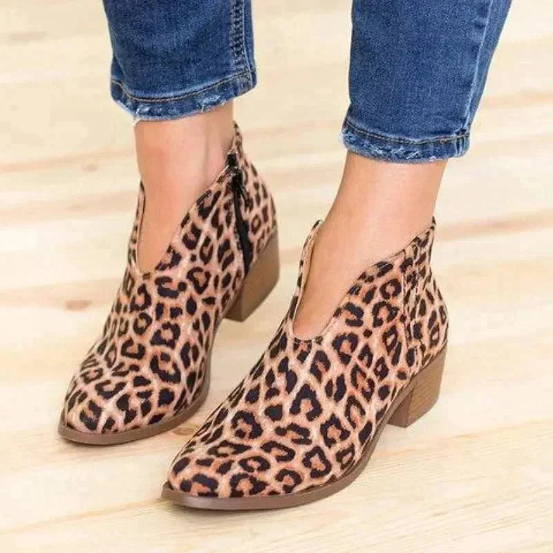 Damen Stiefeletten mit Reißverschluss 1