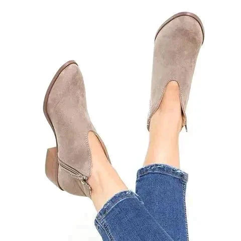 Damen Stiefeletten mit Reißverschluss 3