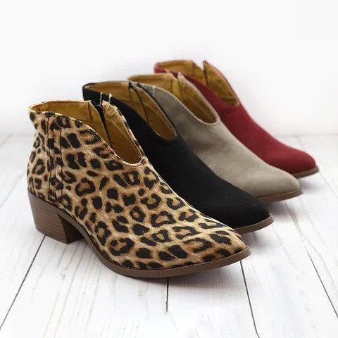 Damen Stiefeletten mit Reißverschluss 4