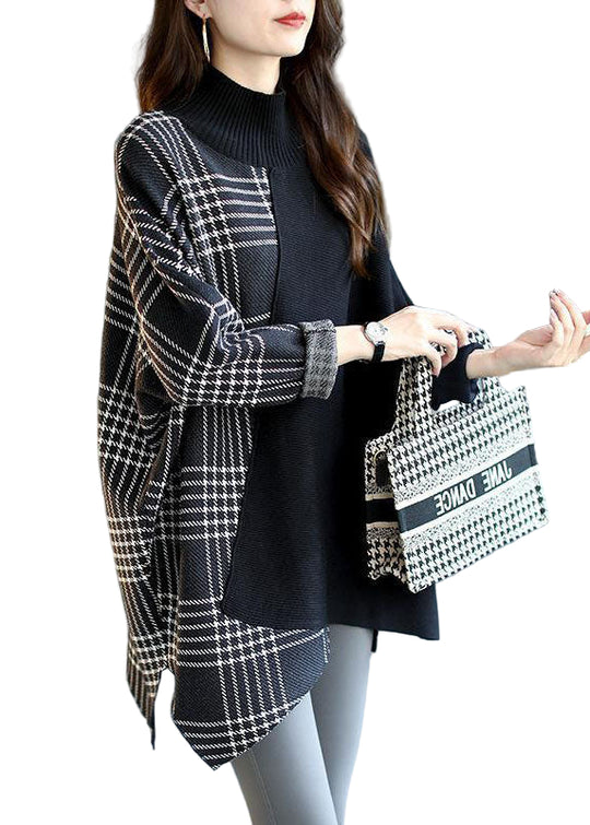 Damen Strickpullover Asymmetrisches Design 0
