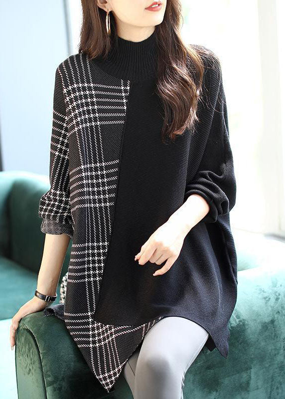 Damen Strickpullover Asymmetrisches Design 1