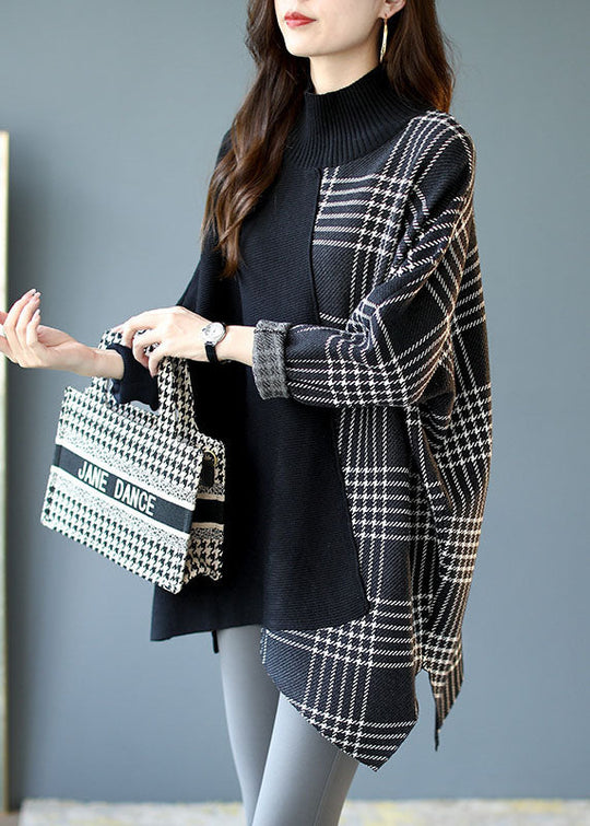 Damen Strickpullover Asymmetrisches Design 2