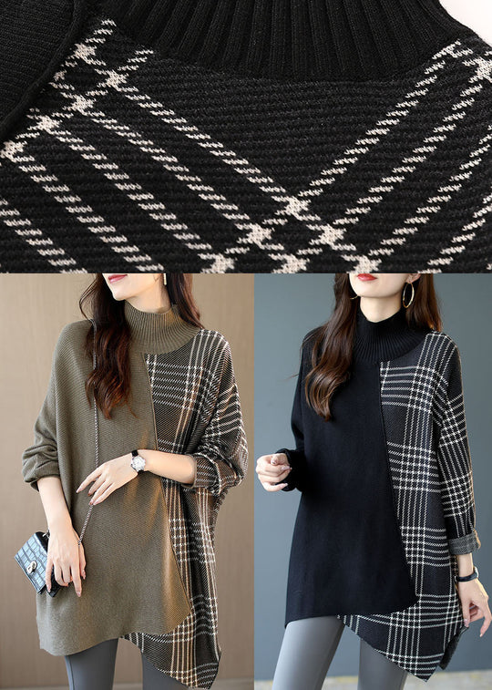 Damen Strickpullover Asymmetrisches Design 4