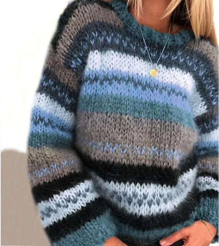 Damen Strickpullover Warm Acryl-Woll-Mix 1