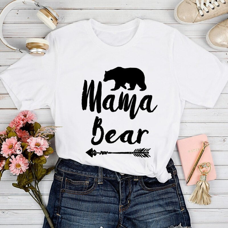 Damen T-Shirt Mom Life Trendy Modernes Oberteil für Frauen 4