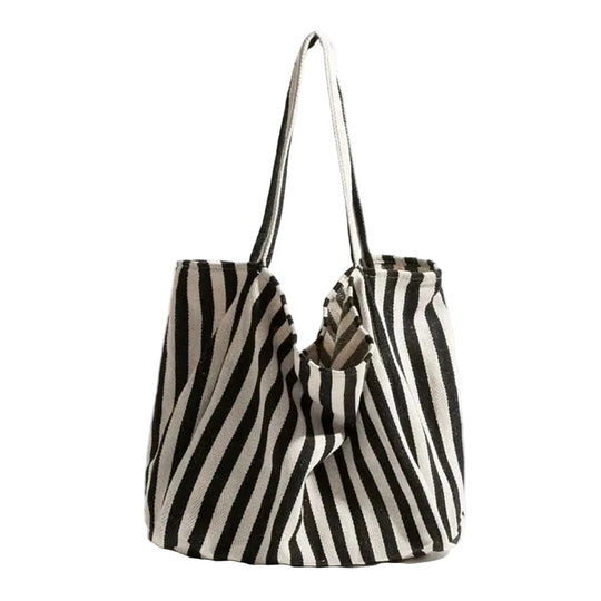 Damen Tasche Gestreift Modern mit Langen Schultergurten für Alltag und Freizeit 0