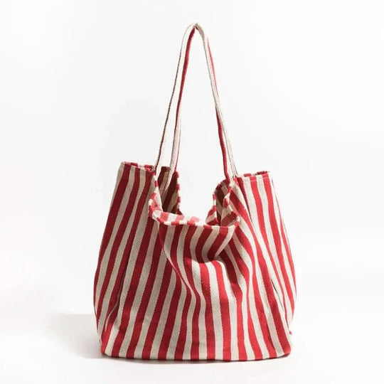 Damen Tasche Gestreift Modern mit Langen Schultergurten für Alltag und Freizeit 9