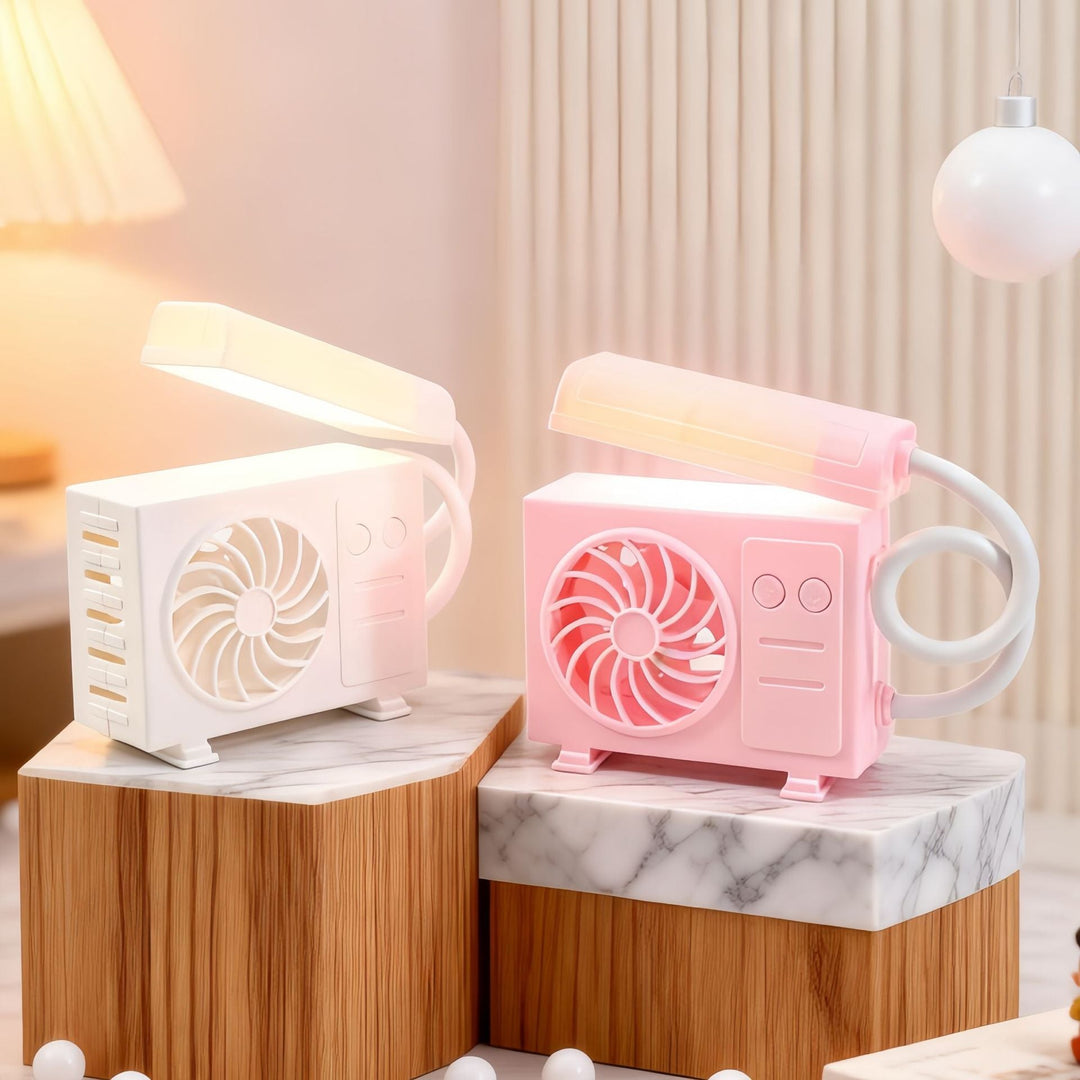 Damen Tischleuchte mit USB-Ventilator 1