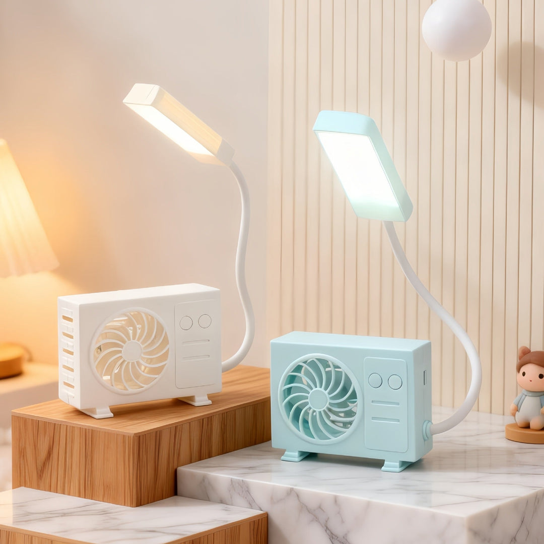 Damen Tischleuchte mit USB-Ventilator 2